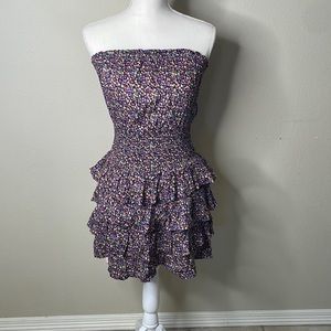 🌺Strapless Floral Dress👗